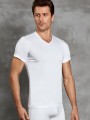 DOREANSE Erkek V Yaka Kısa Kol İnce Termal T-Shirt DOREANSE Erkek V Yaka Kısa Kol İnce Termal T-Shirt