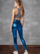 Polyester Parlak Toparlayıcı Sporcu Tayt Polyester Parlak Toparlayıcı Sporcu Tayt
