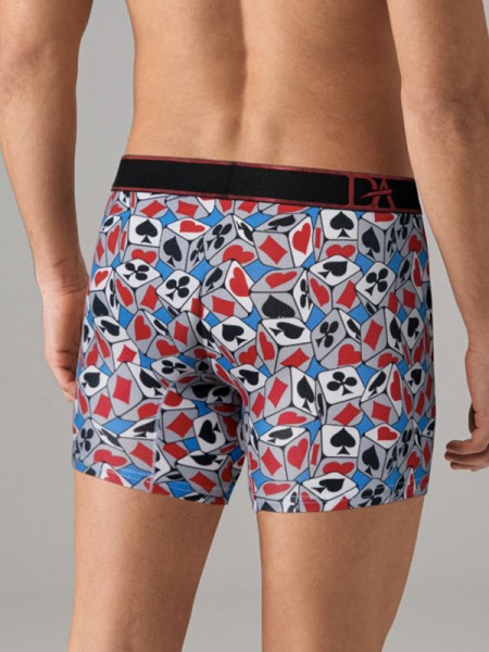 Doreanse 1869 İskambil Zar Desenli Modal Boxer