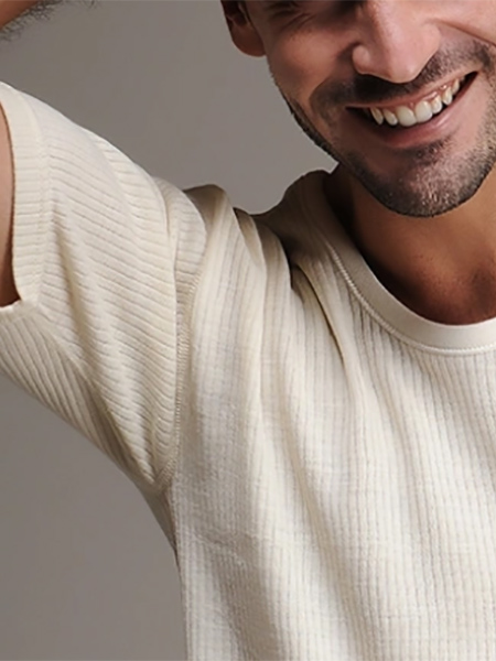 Hasyün Erkek Süperwash %100 Yün Kısa Kol Fanila