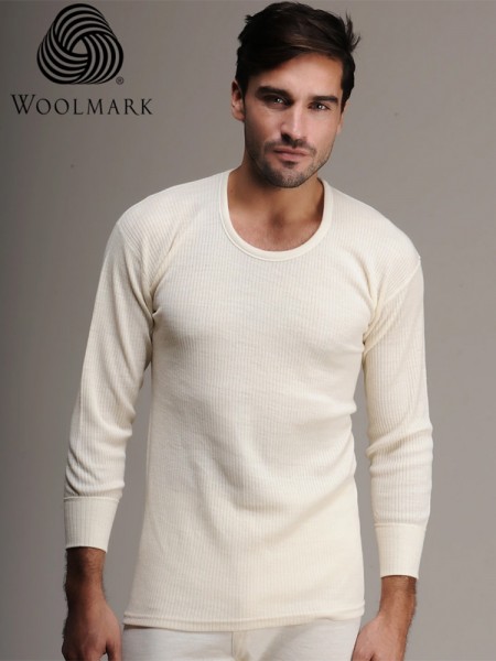 Hasyün Erkek Süperwash %100 Yün Uzun Kol Fanila