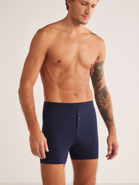 Kom LEGEND Çift Düğmeli Modal Uzun Boxer Kom LEGEND Çift Düğmeli Modal Uzun Boxer