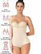 Magic Intimates Lazer Kesim Göğsü Açık Slip Korse Magic Intimates Lazer Kesim Göğsü Açık Slip Korse