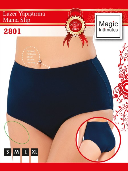 Yapıştırma Yüksek Bel Lazer Slip Yapıştırma Yüksek Bel Lazer Slip