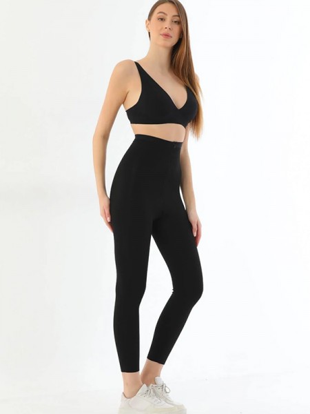 Magic Intimates 2711 Lazer Kesim Fermuarlı Uzun Tayt