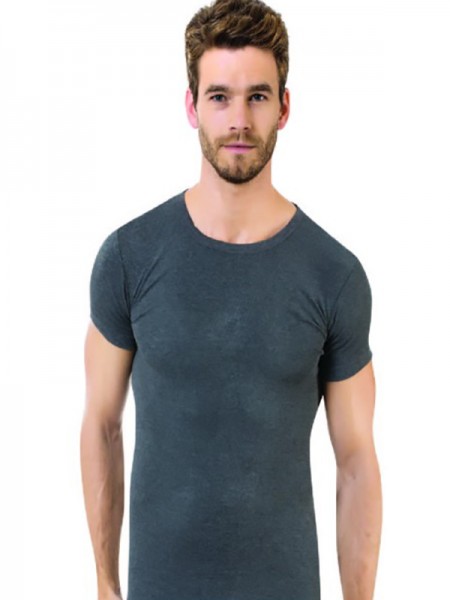 Öztaş 1060-A Erkek Ribana O Yaka Atlet Melanj Renkler