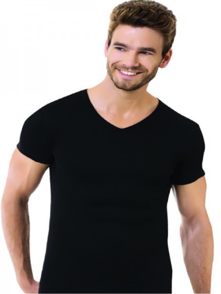 Öztaş 1061-A Erkek %100 Pamuk Ribana V Yaka Atlet Renkli