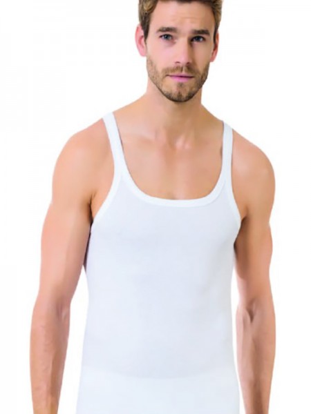 Öztaş 1093-A Erkek %100 Pamuk İnce Askılı Ribana Atlet