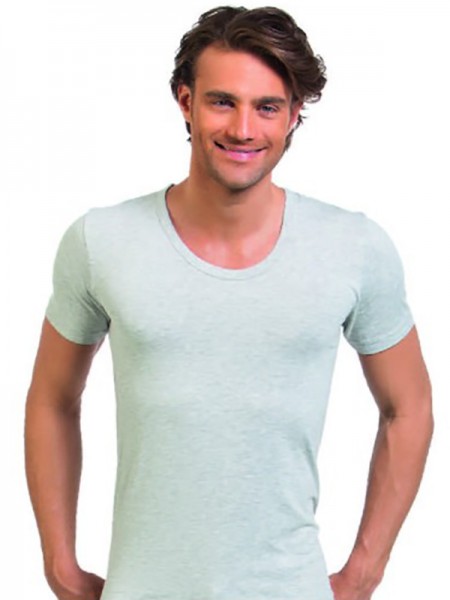 Öztaş 1097-A Erkek Açık Yaka Bisiklet Atlet Melanj Renkler