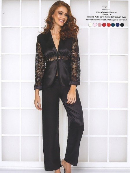 PIERRE CARDIN Saten Pijama Takımı PIERRE CARDIN Saten Pijama Takımı