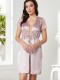 Pierre Cardin 1020 Dantelli Saten Sabahlık Pierre Cardin 1020 Dantelli Saten Sabahlık