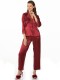 Pierre Cardin 1110 BORDO Saten Dantelli Pijama Takımı Pierre Cardin 1110 BORDO Saten Dantelli Pijama Takımı