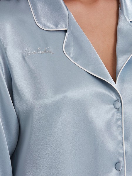 Pierre Cardin 1200 MİST Saten Biyeli Pijama Takımı Pierre Cardin 1200 MİST Saten Biyeli Pijama Takımı