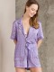 Pierre Cardin 1225 Violet Emprime 3'lü Pijama Takımı