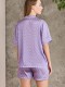 Pierre Cardin 1225 Violet Emprime 3'lü Pijama Takımı