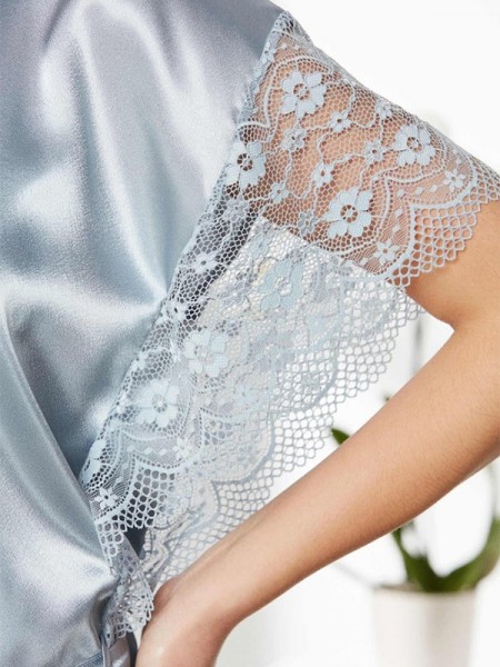 Pierre Cardin 4438 Saten Gecelik ve Sabahlık Takımı Pierre Cardin 4438 Saten Gecelik ve Sabahlık Takımı