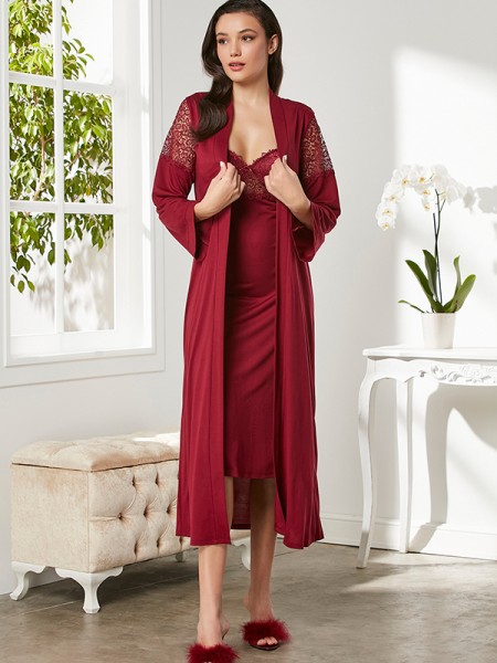 Pierre Cardin 5045 Pamuklu BORDO 6'lı Çeyiz Seti Pierre Cardin 5045 Pamuklu BORDO 6'lı Çeyiz Seti