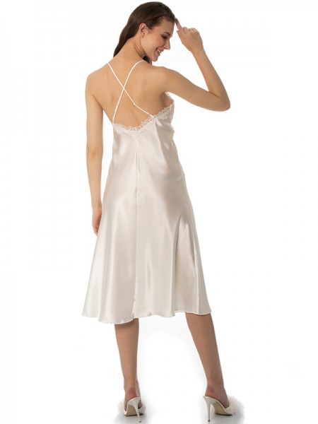 Pierre Cardin 6960 EKRU Saten 6'lı Set Gecelik Pierre Cardin 6960 EKRU Saten 6'lı Set Gecelik
