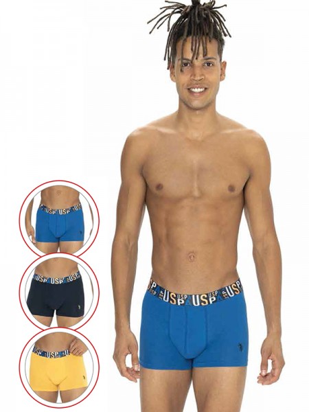 U.S. Polo 80572 Asorti Likralı Erkek Boxer 3'lü Paket U.S. Polo 80572 Asorti Likralı Erkek Boxer 3'lü Paket