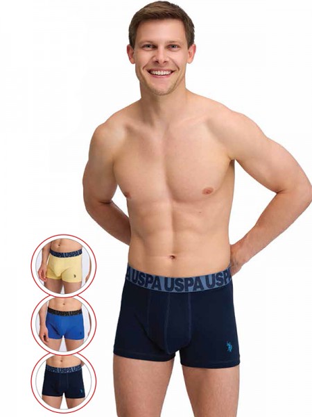 U.S. Polo 80587 Pamuklu Likralı Erkek Boxer 3'lü Paket U.S. Polo 80587 Pamuklu Likralı Erkek Boxer 3'lü Paket