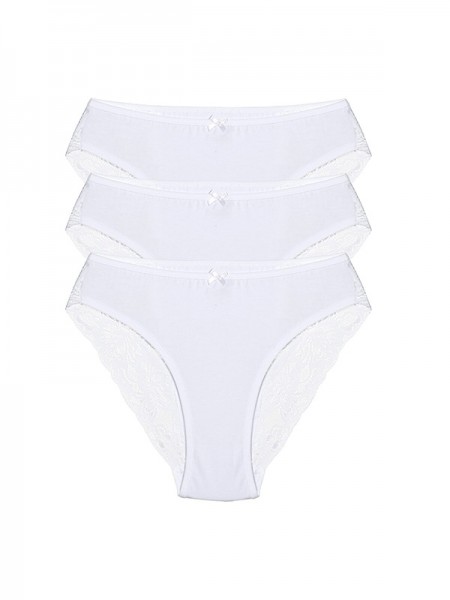 Şahin 30572 Kadın Pamuklu Likralı Bikini 3 Adet
