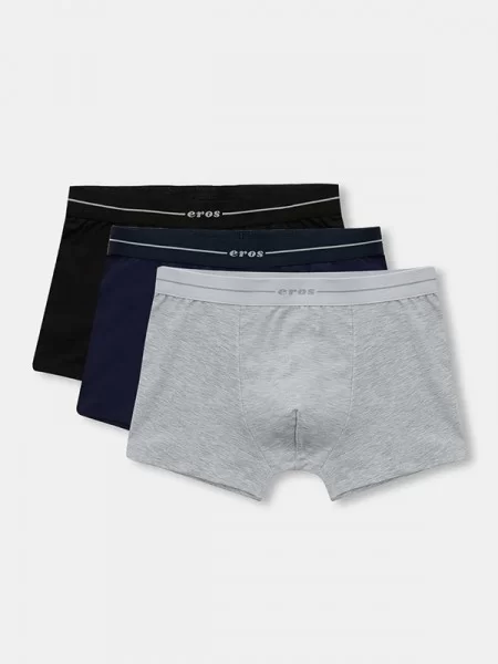 Eros ERS015 Compact Likralı 3'lü Renk Boxer Eros ERS015 Compact Likralı 3'lü Renk Boxer