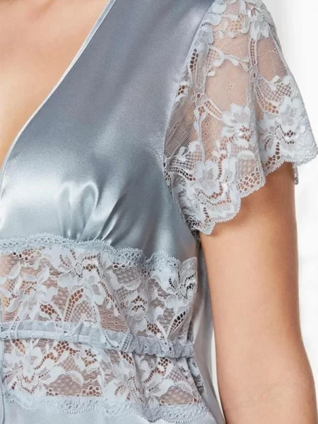 Pierre Cardin 1020 Saten Midi Sabahlık