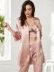 Pierre Cardin 2075 Saten Sabahlık Pijama Takımı 3'lü Set Pierre Cardin 2075 Saten Sabahlık Pijama Takımı 3'lü Set