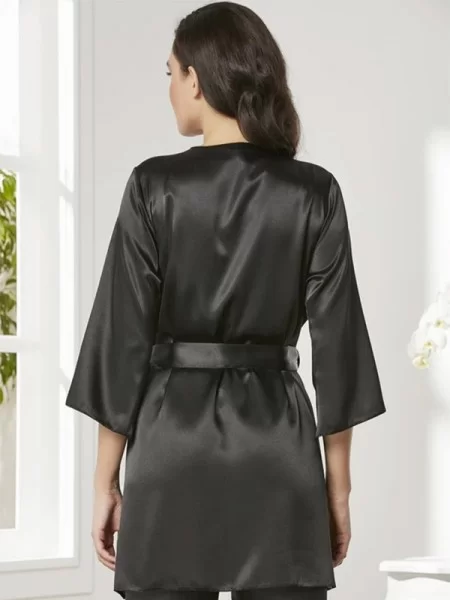 Pierre Cardin 2075 Saten Sabahlık Pijama Takımı 3'lü Set Pierre Cardin 2075 Saten Sabahlık Pijama Takımı 3'lü Set