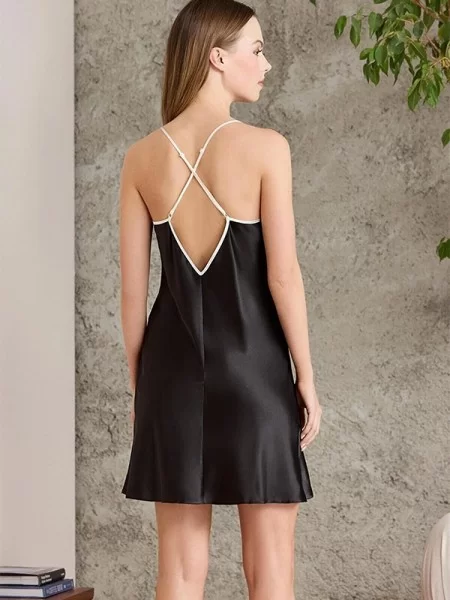 Pierre Cardin 2420 Saten Emprime Gecelik Sabahlık Takım
